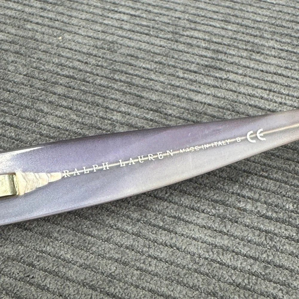 Ralph Lauren RL 6018 5133 Purple Marbled Rectangular Y2K Eyeglass Frames Italy